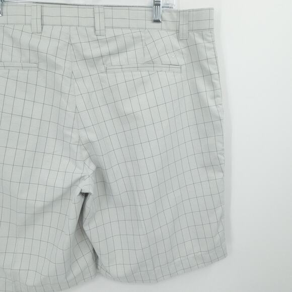 Callaway Shorts Men 40 Gray Plaid X Series Chino Golf Stretch Casual Lightweight - Picture 11 of 13
